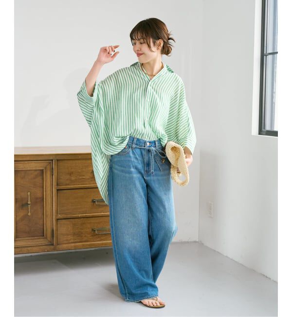 Spick and Span「《予約》ラミーブレンドドルマンスリーブシャツ」|シャツ・ブラウス|