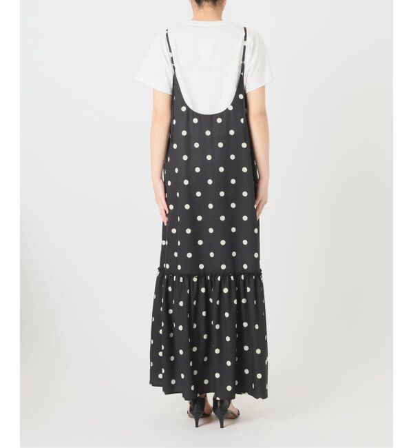Spick and Span「《一部店舗+WEB限定 / 予約》ドットティアードキャミソールワンピース」|ワンピース|