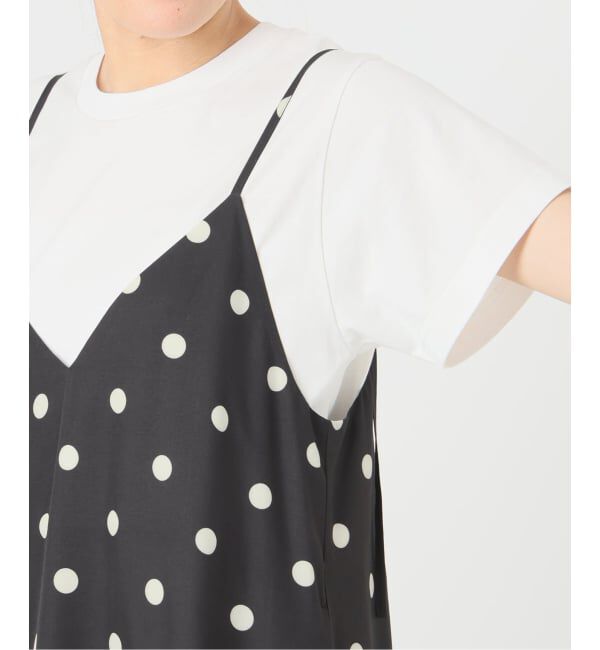 Spick and Span「《一部店舗+WEB限定 / 予約》ドットティアードキャミソールワンピース」|ワンピース|