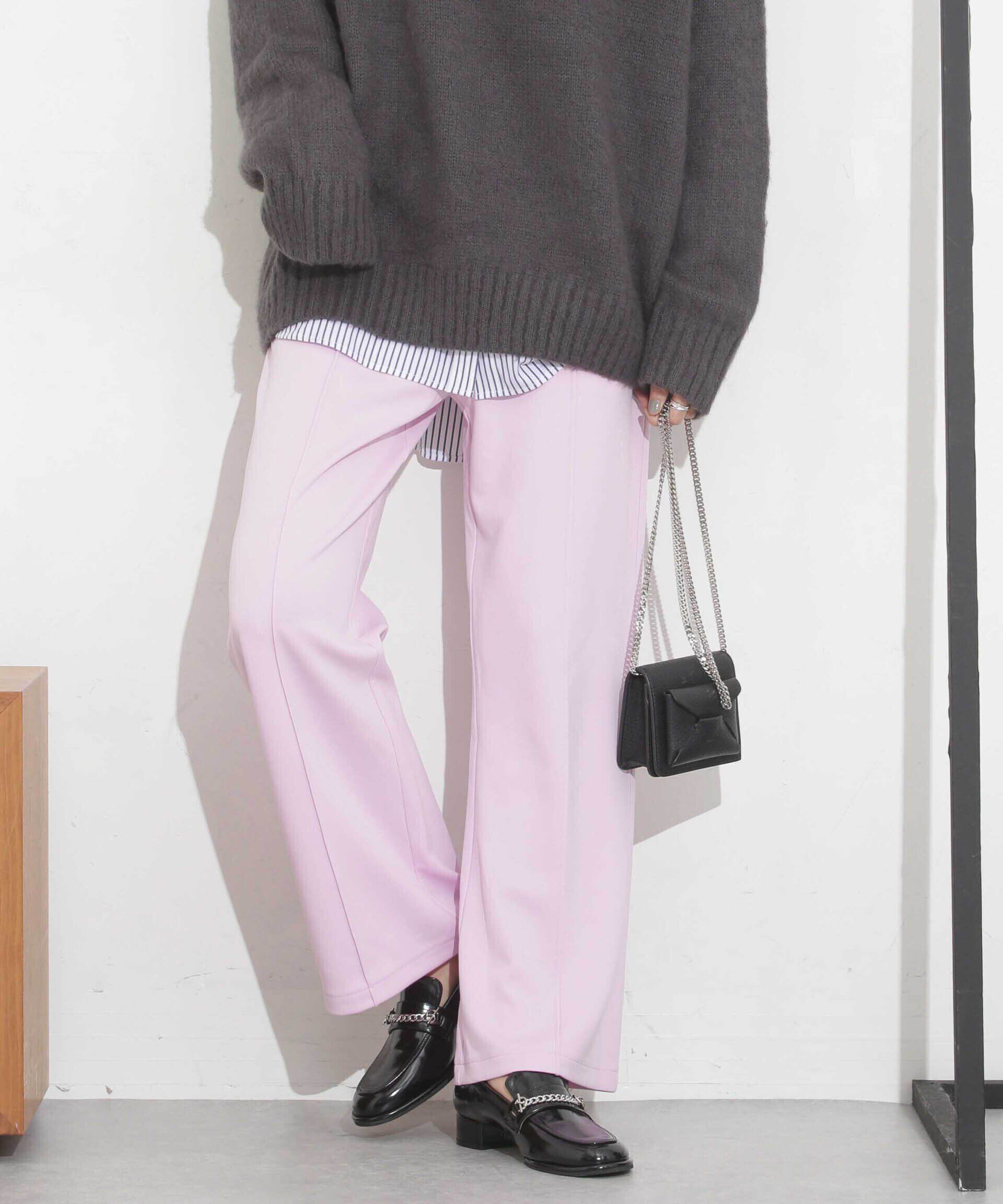 nano･universe「センタープレスカットポンチパンツ」|その他|パープル