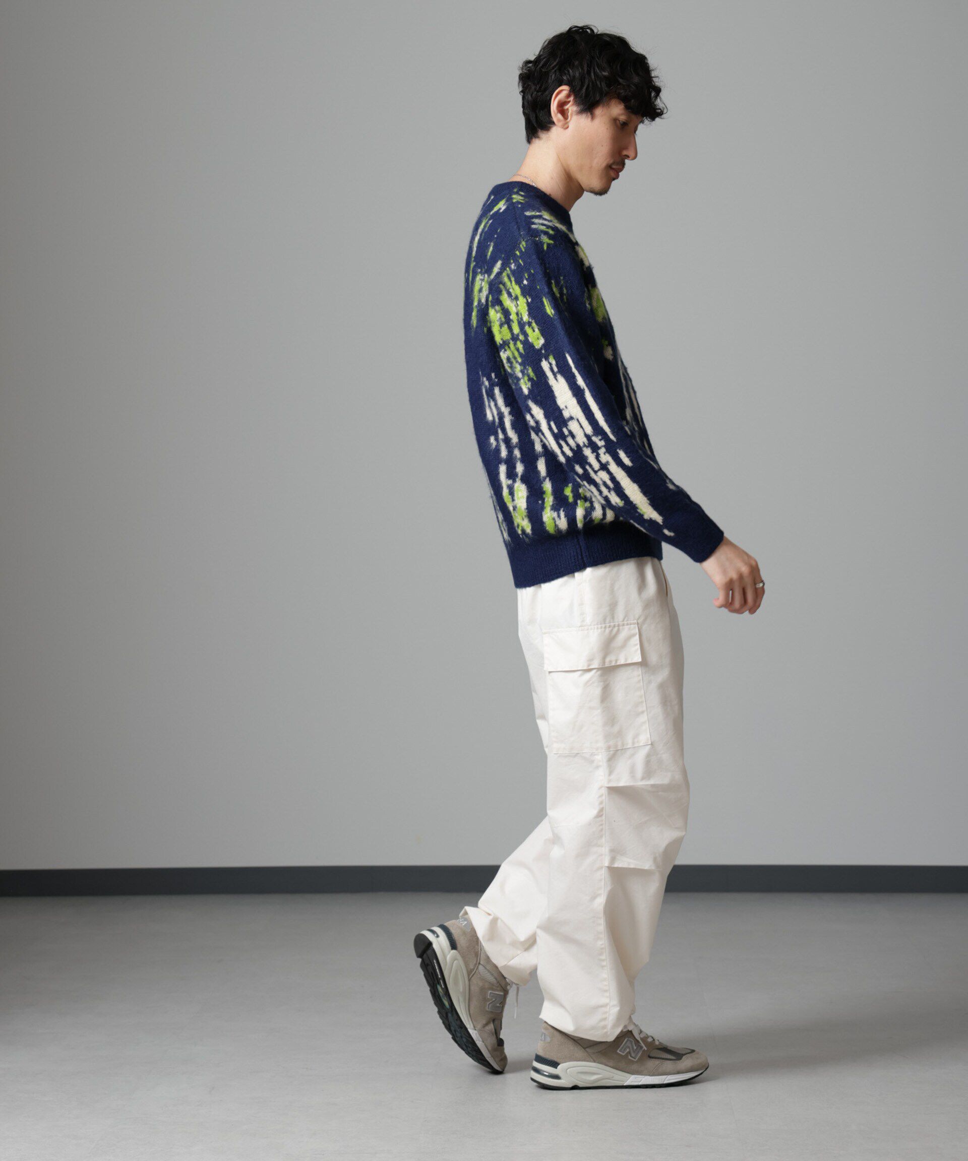 nano･universe「ペイントグラデーションモヘヤライクニット」|ニット・セーター|