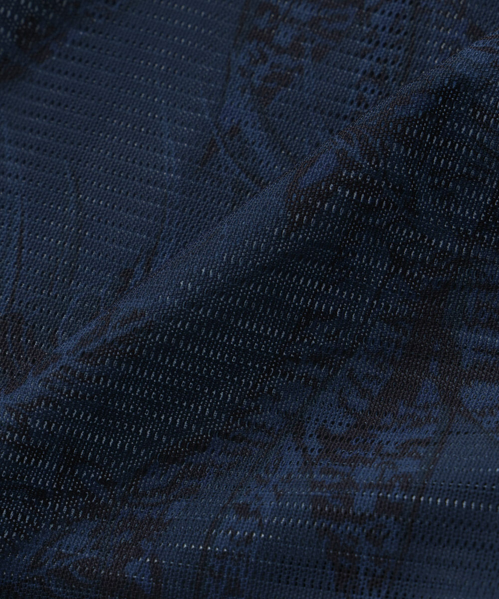 nano･universe「NORMANBROS別注 メッシュプリントシャツ 半袖」|シャツ・ブラウス|