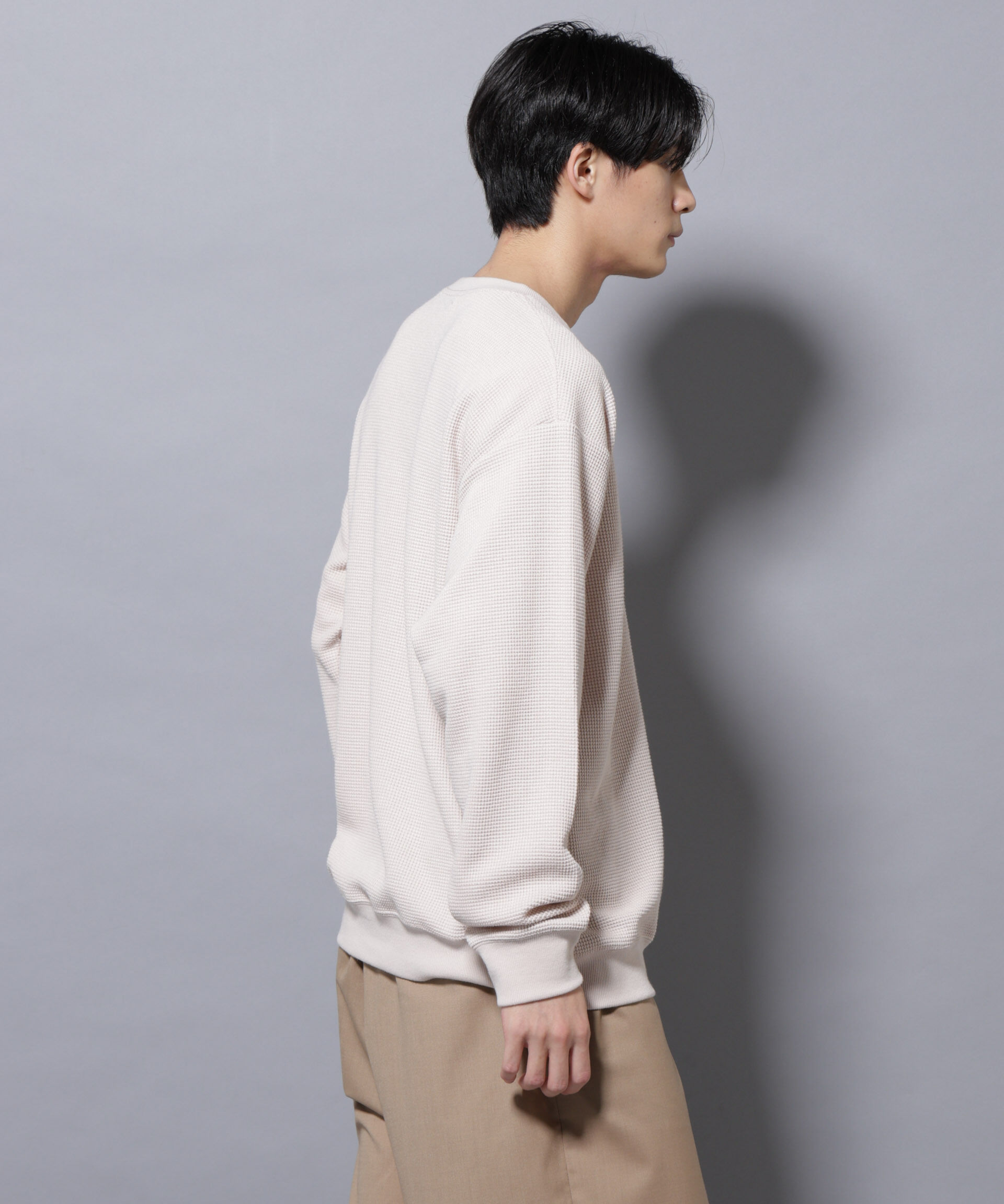 nano･universe「テックワッフルクルーネックＴシャツ」|Tシャツ・カットソー|