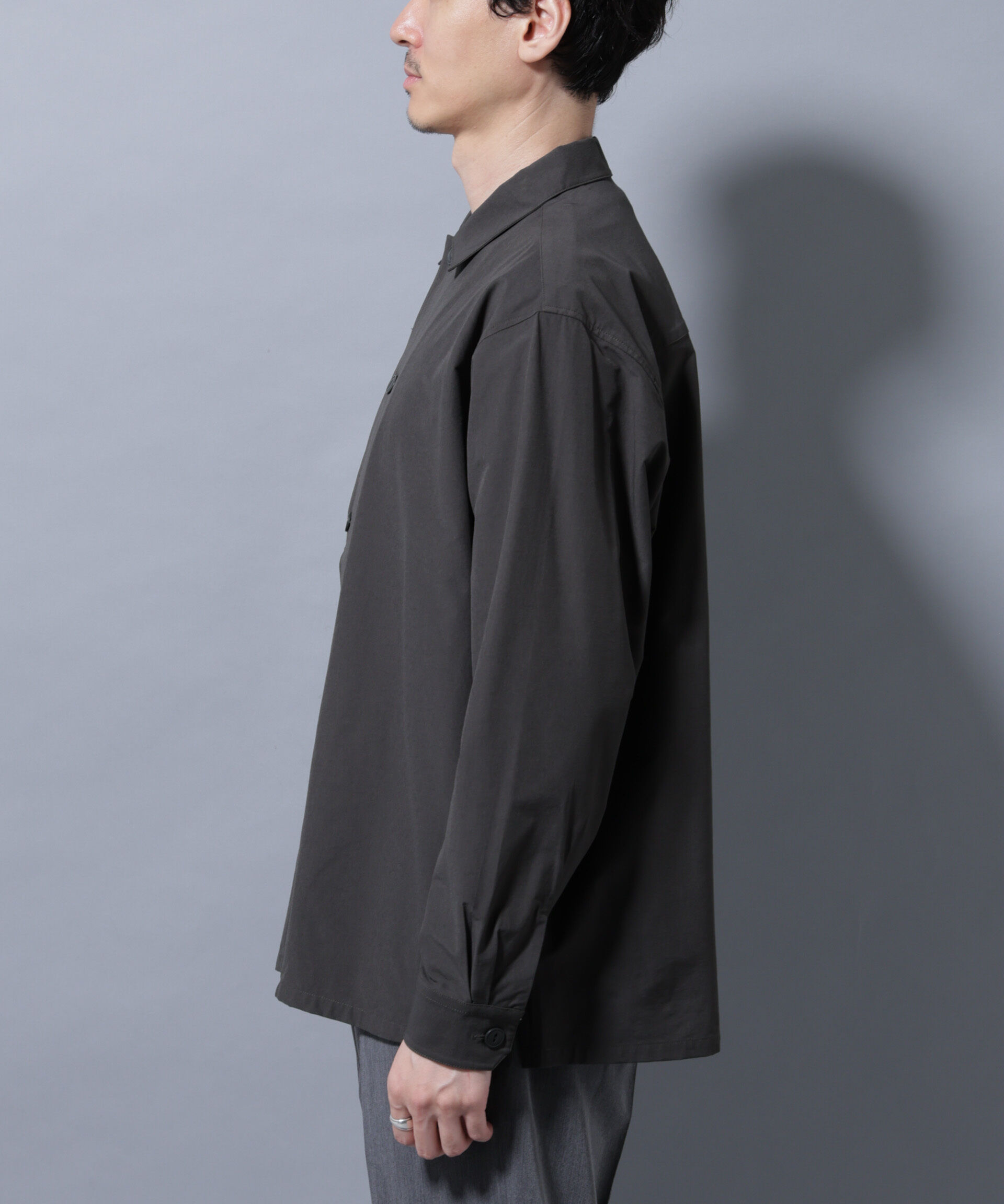 nano･universe「ストレッチワイドシャツブルゾン(セットアップ可)」|シャツ・ブラウス|