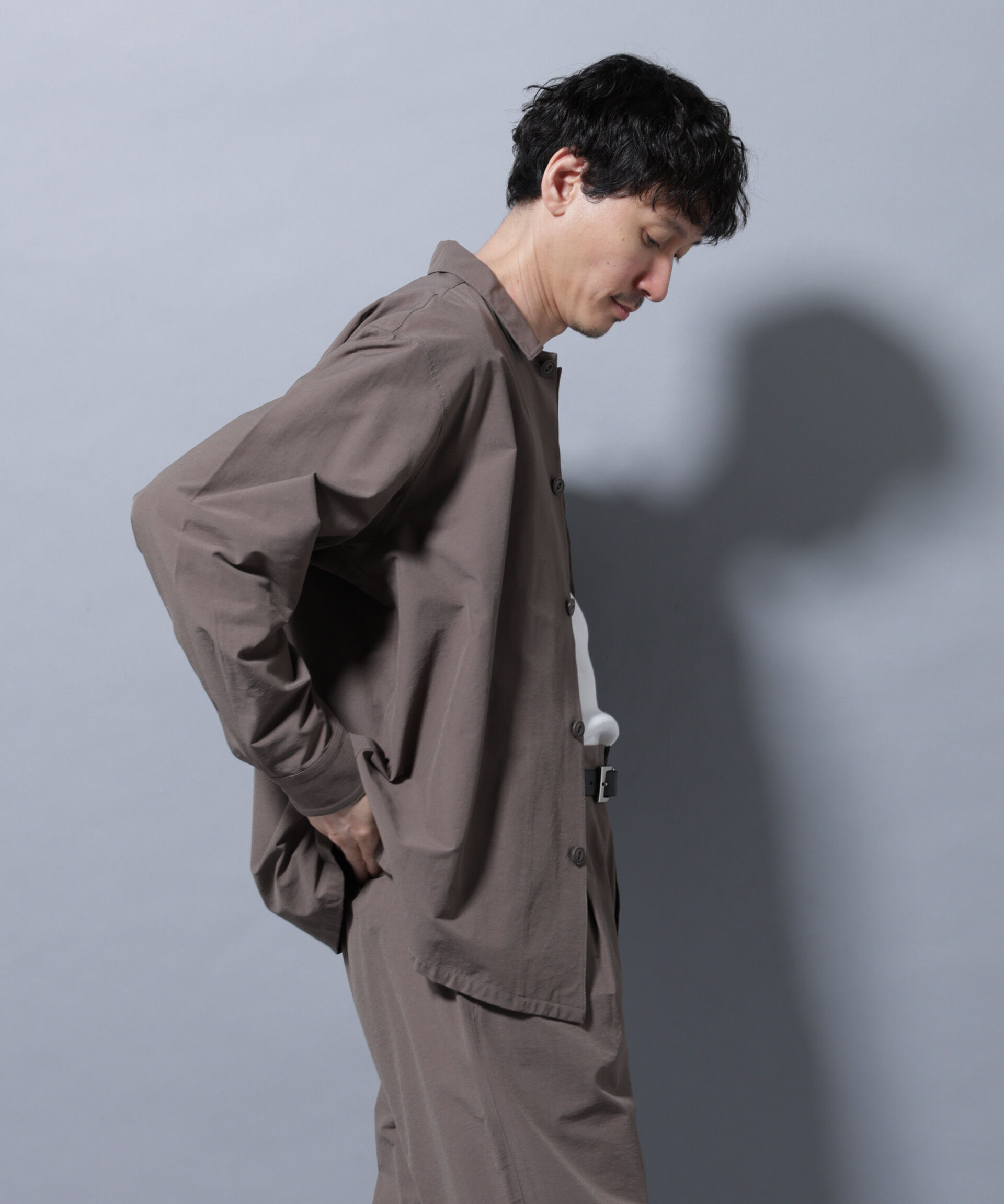 nano･universe「ストレッチワイドシャツブルゾン(セットアップ可)」|シャツ・ブラウス|