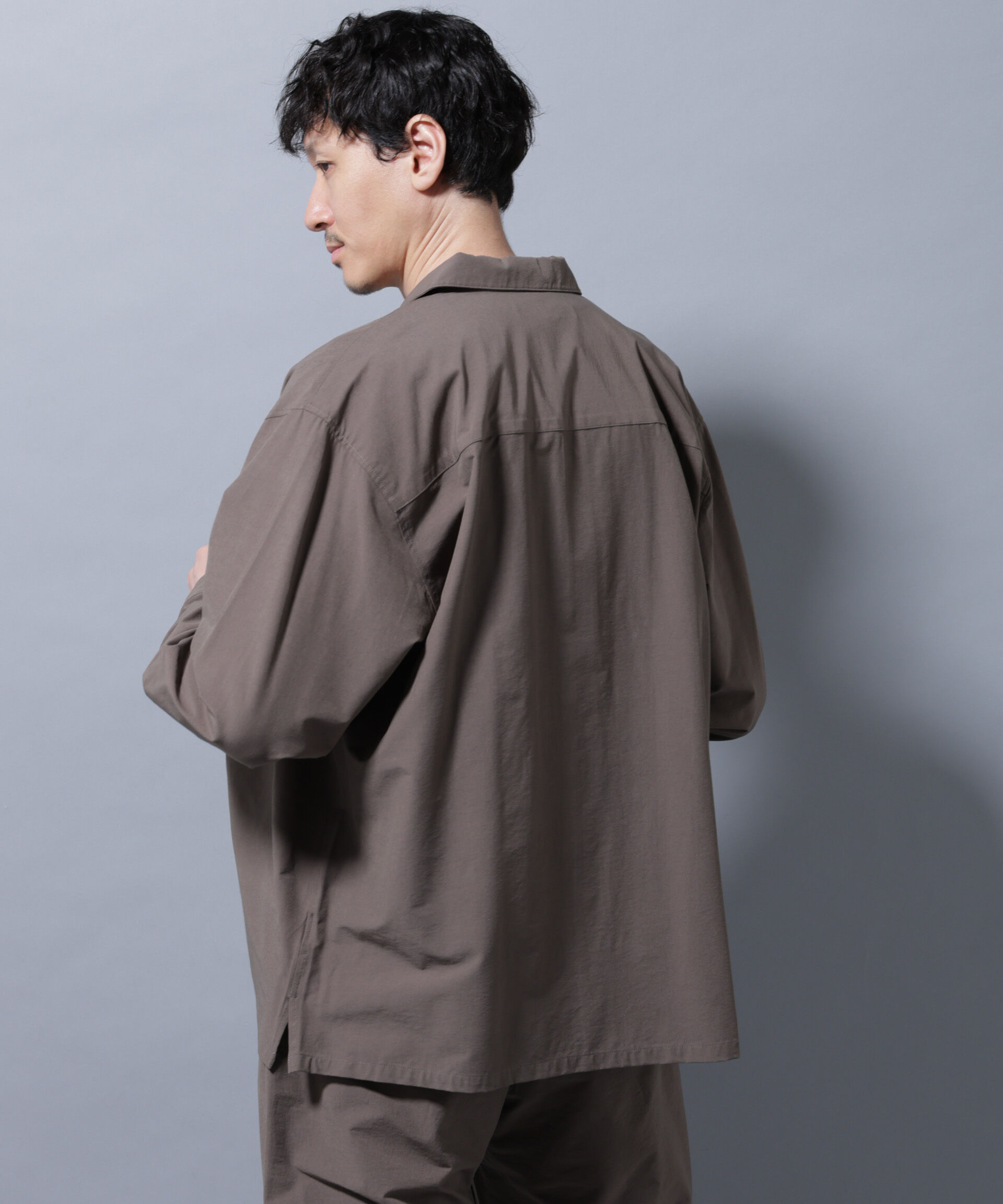 nano･universe「ストレッチワイドシャツブルゾン(セットアップ可)」|シャツ・ブラウス|