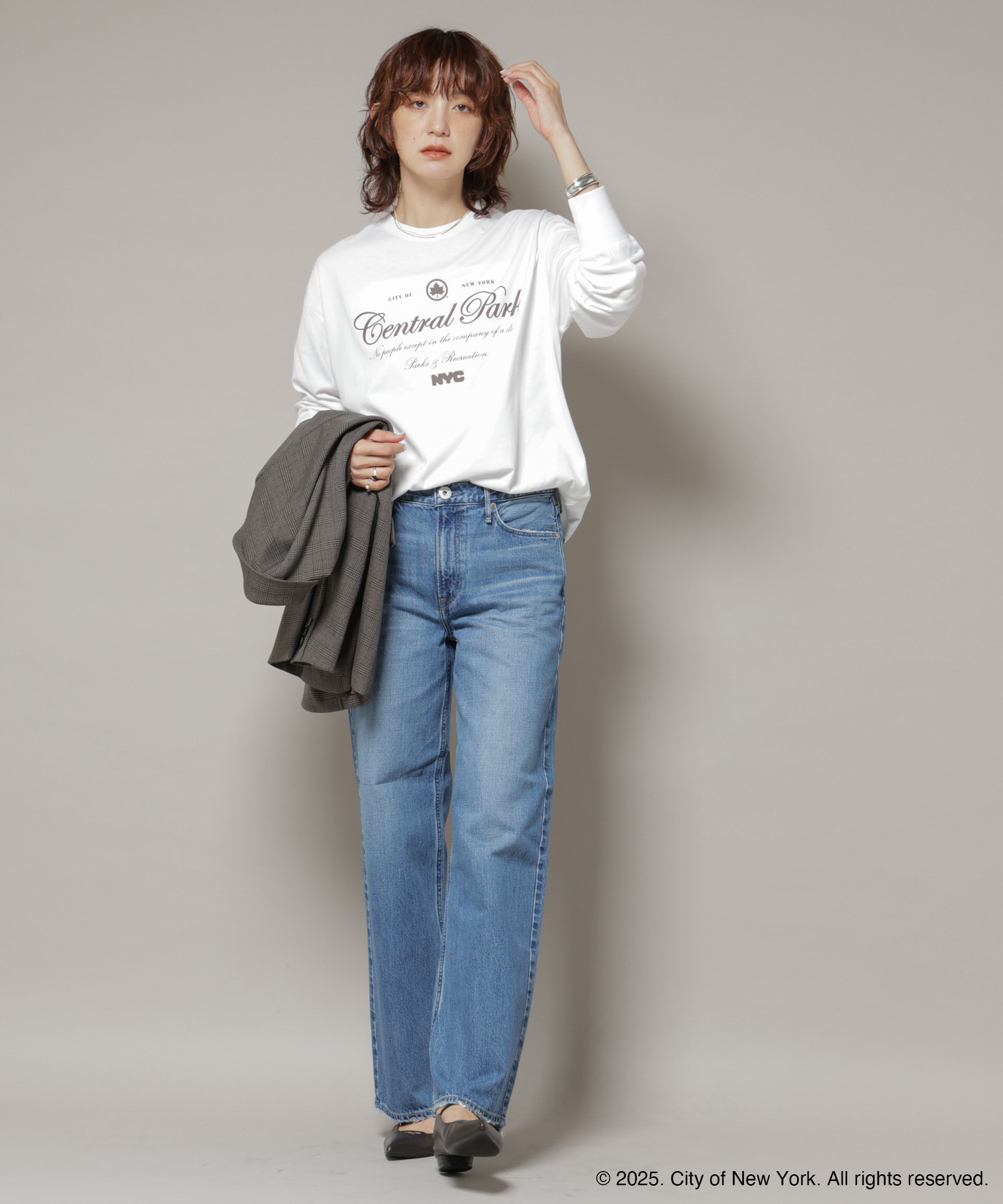 nano･universe「GOOD ROCK SPEED&times;Anti Soaked(R) 汗染み防止 NYC ロンT」|Tシャツ・カットソー|