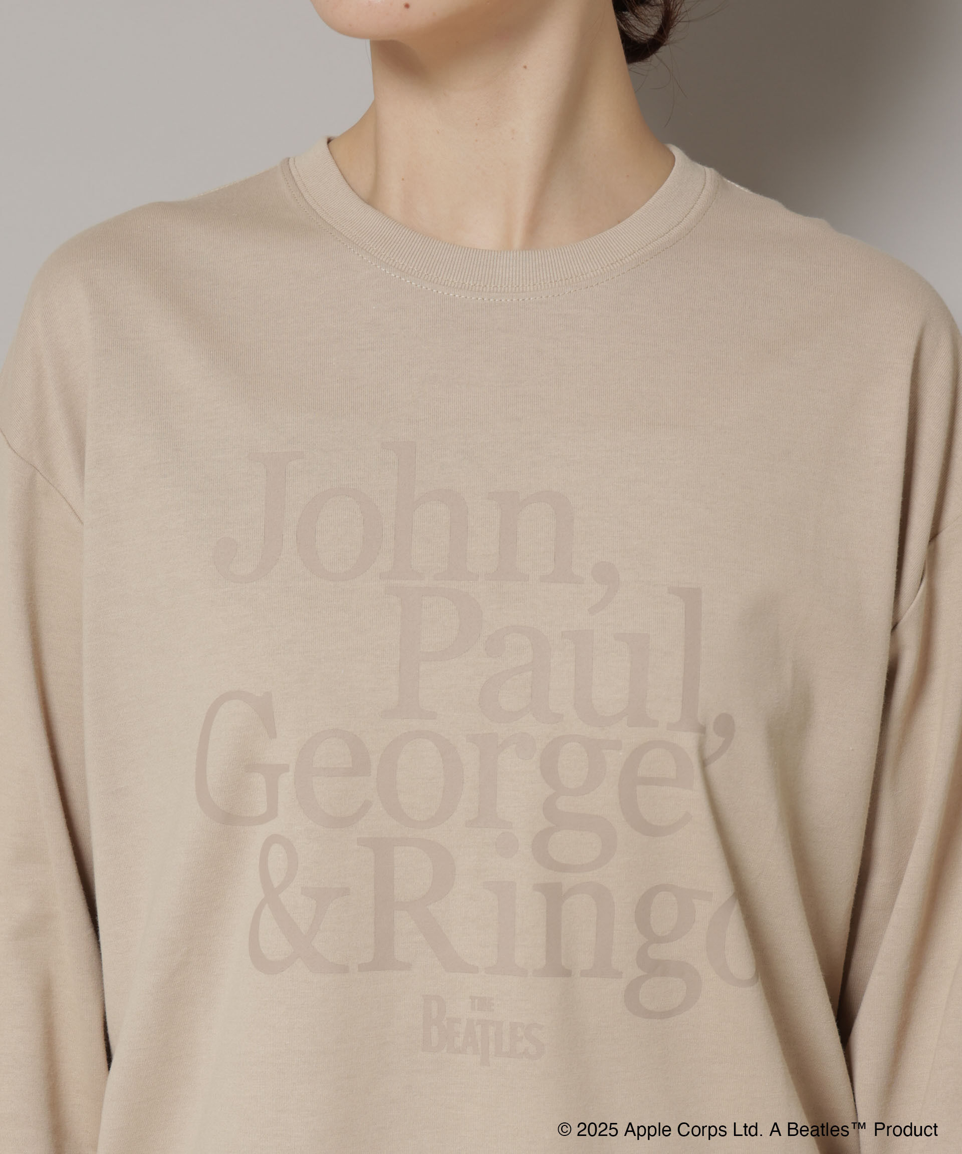 nano･universe「GOOD ROCK SPEED&times;Anti Soaked(R) 汗染み防止 BEATLES ロンT」|Tシャツ・カットソー|