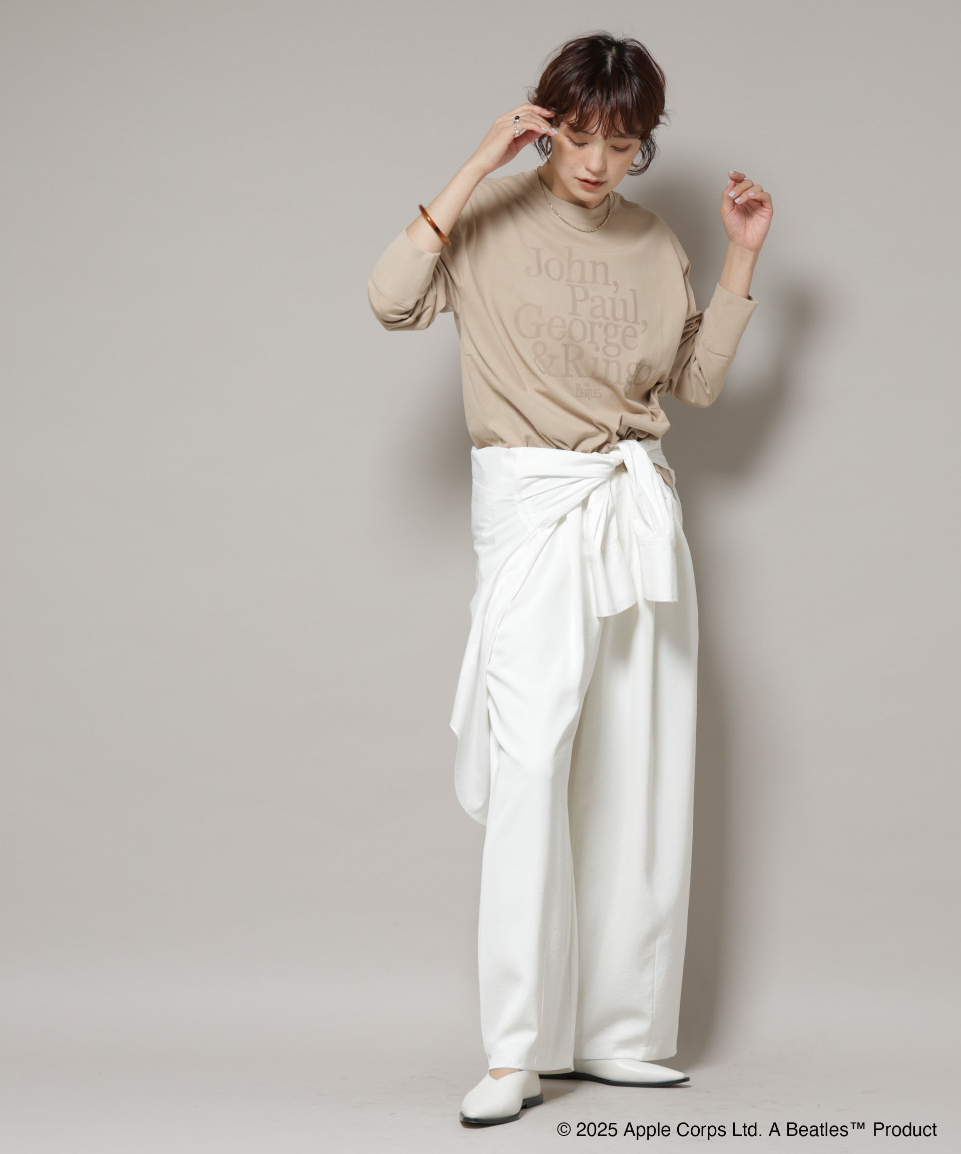 nano･universe「GOOD ROCK SPEED&times;Anti Soaked(R) 汗染み防止 BEATLES ロンT」|Tシャツ・カットソー|