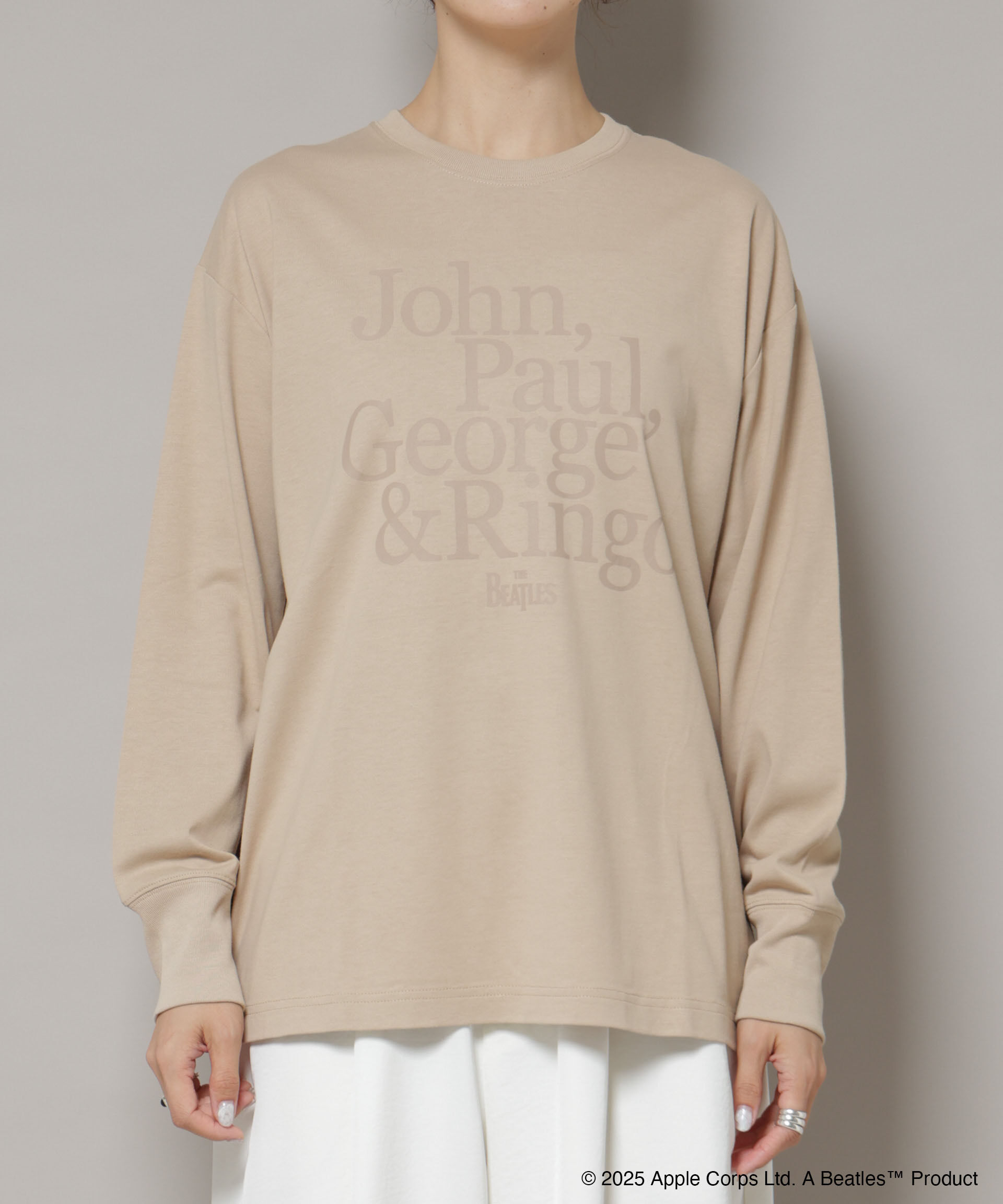 nano･universe「GOOD ROCK SPEED&times;Anti Soaked(R) 汗染み防止 BEATLES ロンT」|Tシャツ・カットソー|