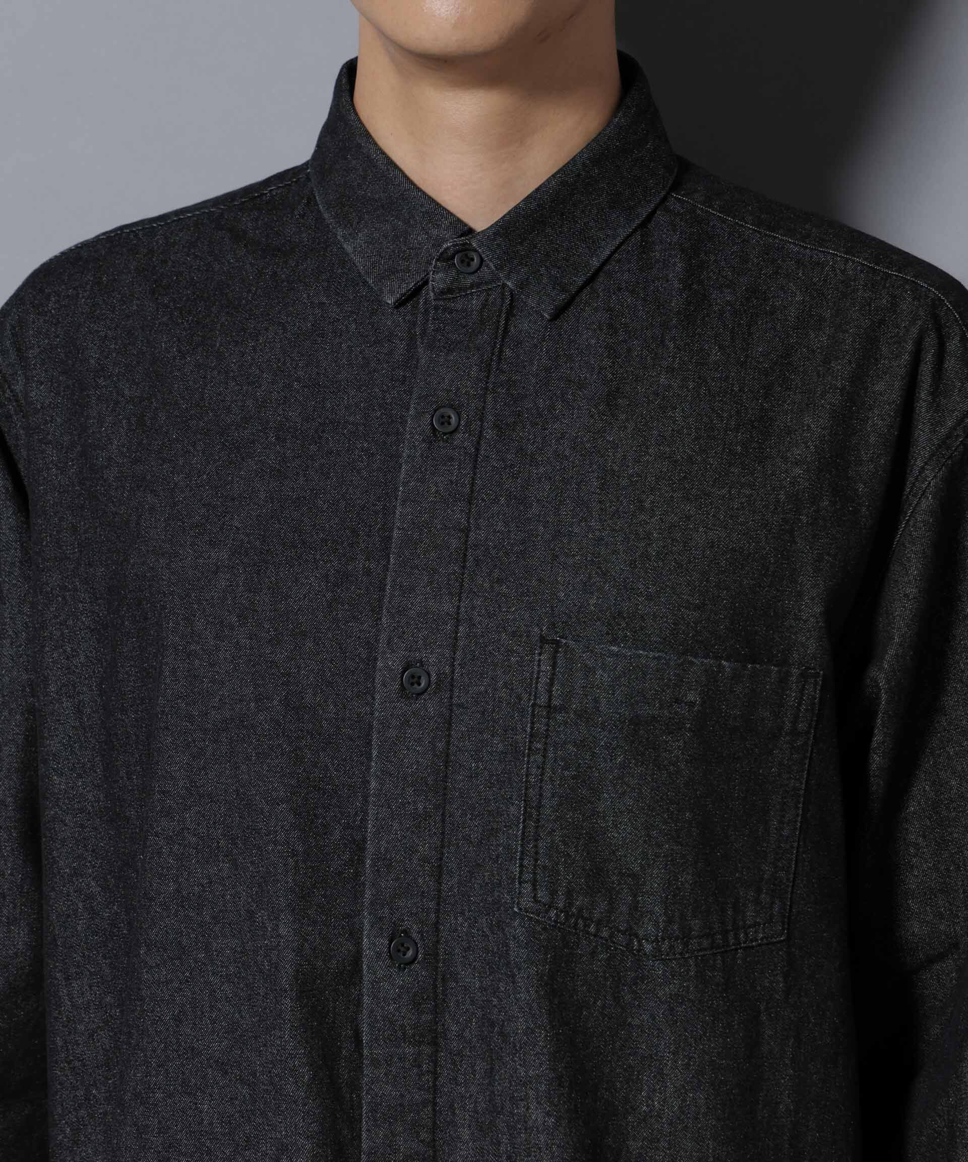 nano･universe「ライトオンスデニムシャツ 長袖」|シャツ・ブラウス|