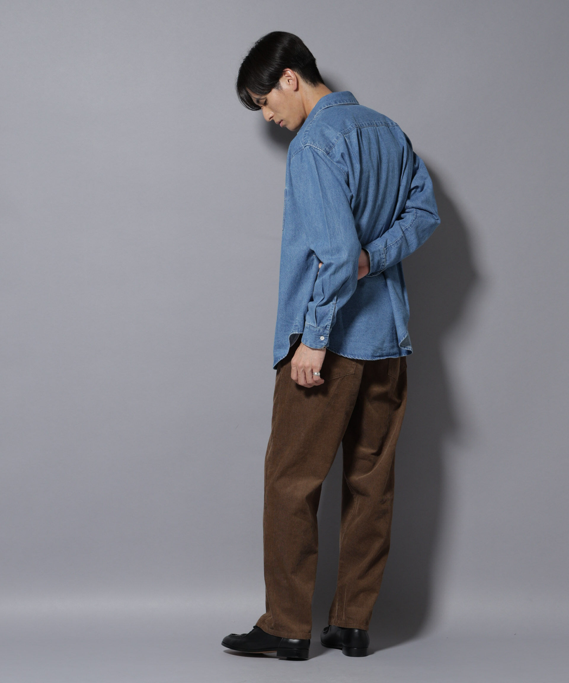nano･universe「ライトオンスデニムシャツ 長袖」|シャツ・ブラウス|