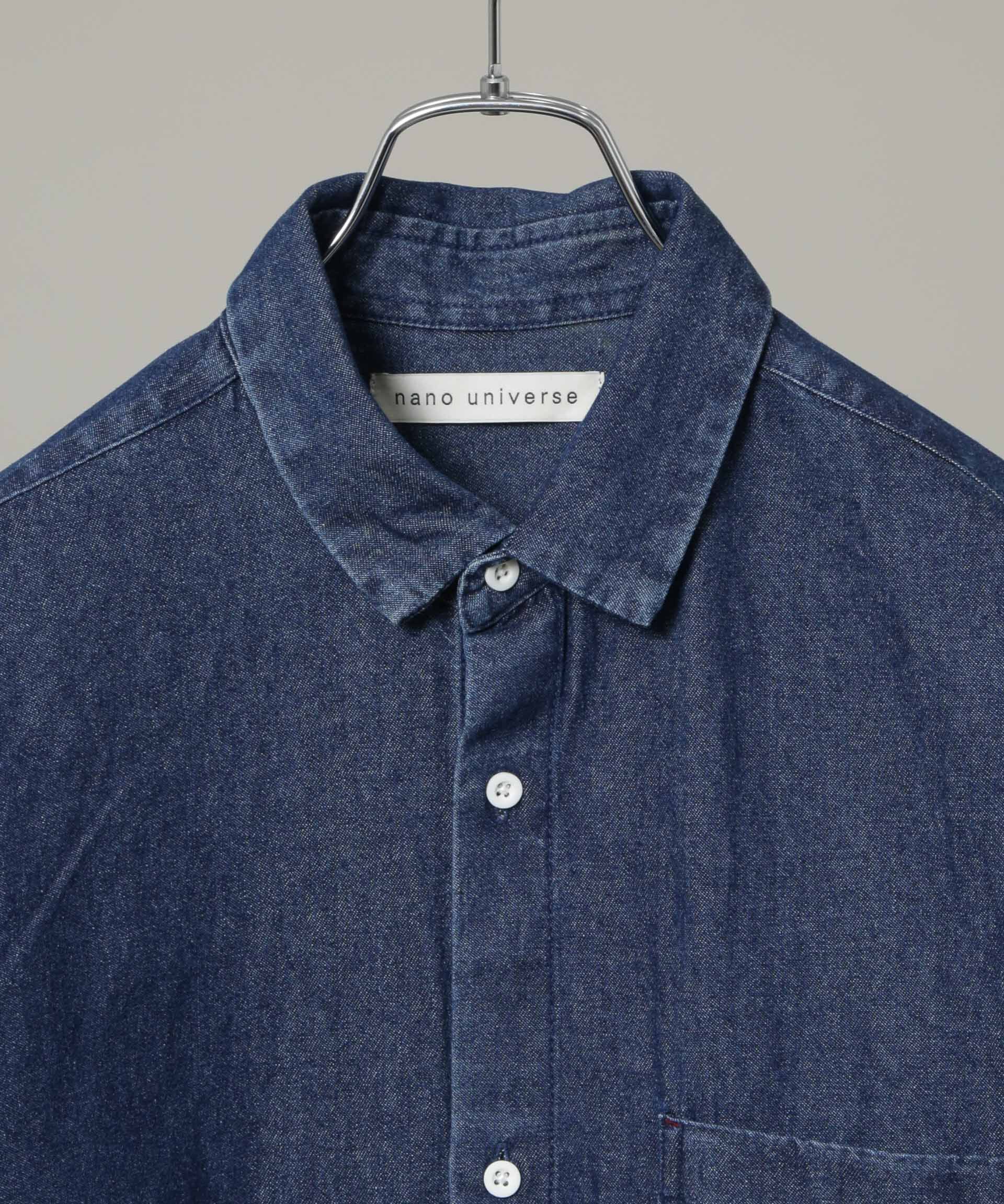 nano･universe「ライトオンスデニムシャツ 長袖」|シャツ・ブラウス|