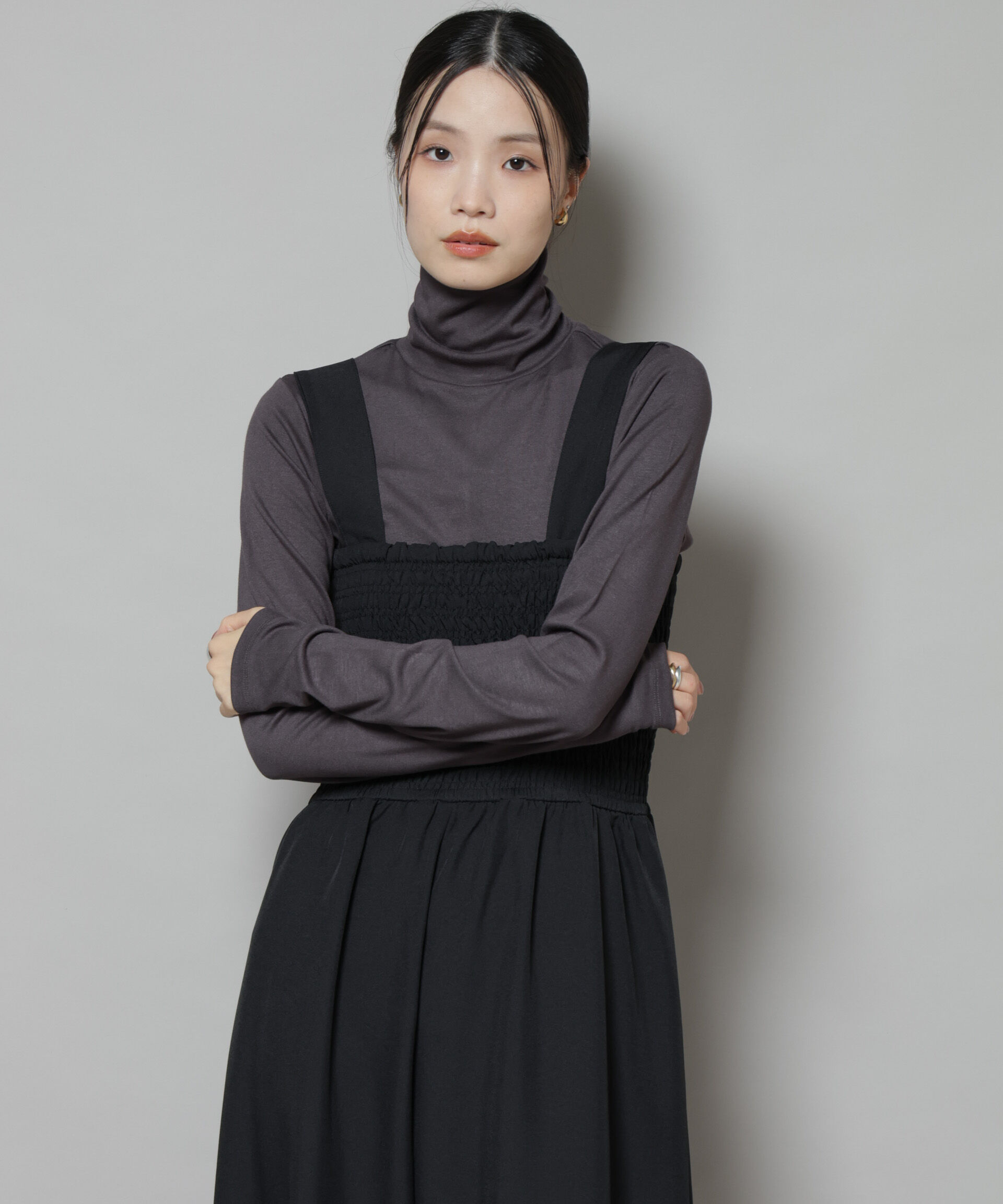 nano･universe「吸湿発熱タートルネックカットトップス」|Tシャツ・カットソー|