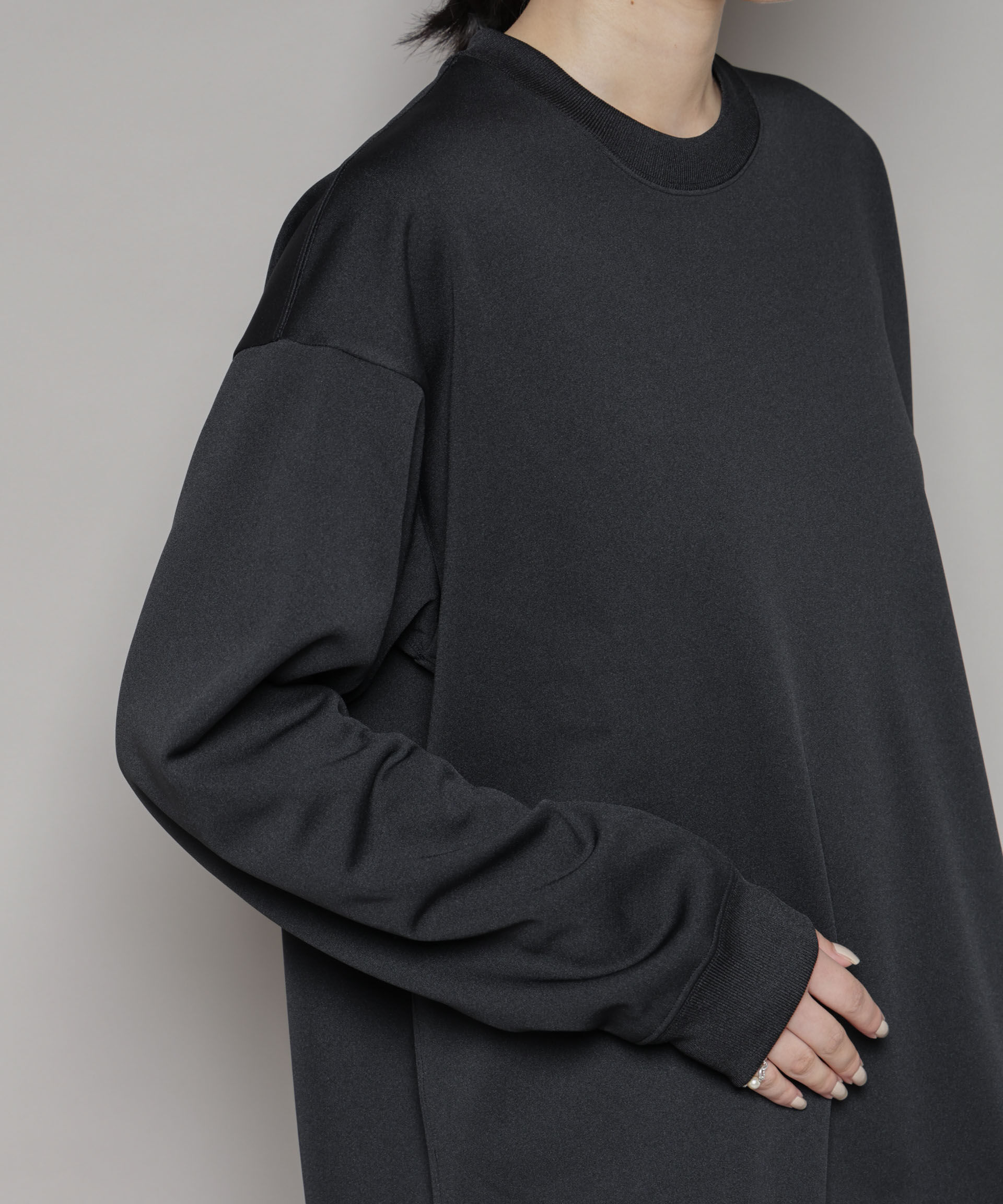 nano･universe「「MC」coveross(R)フリースボンディングクルーネック(セットアップ可)」|Tシャツ・カットソー|