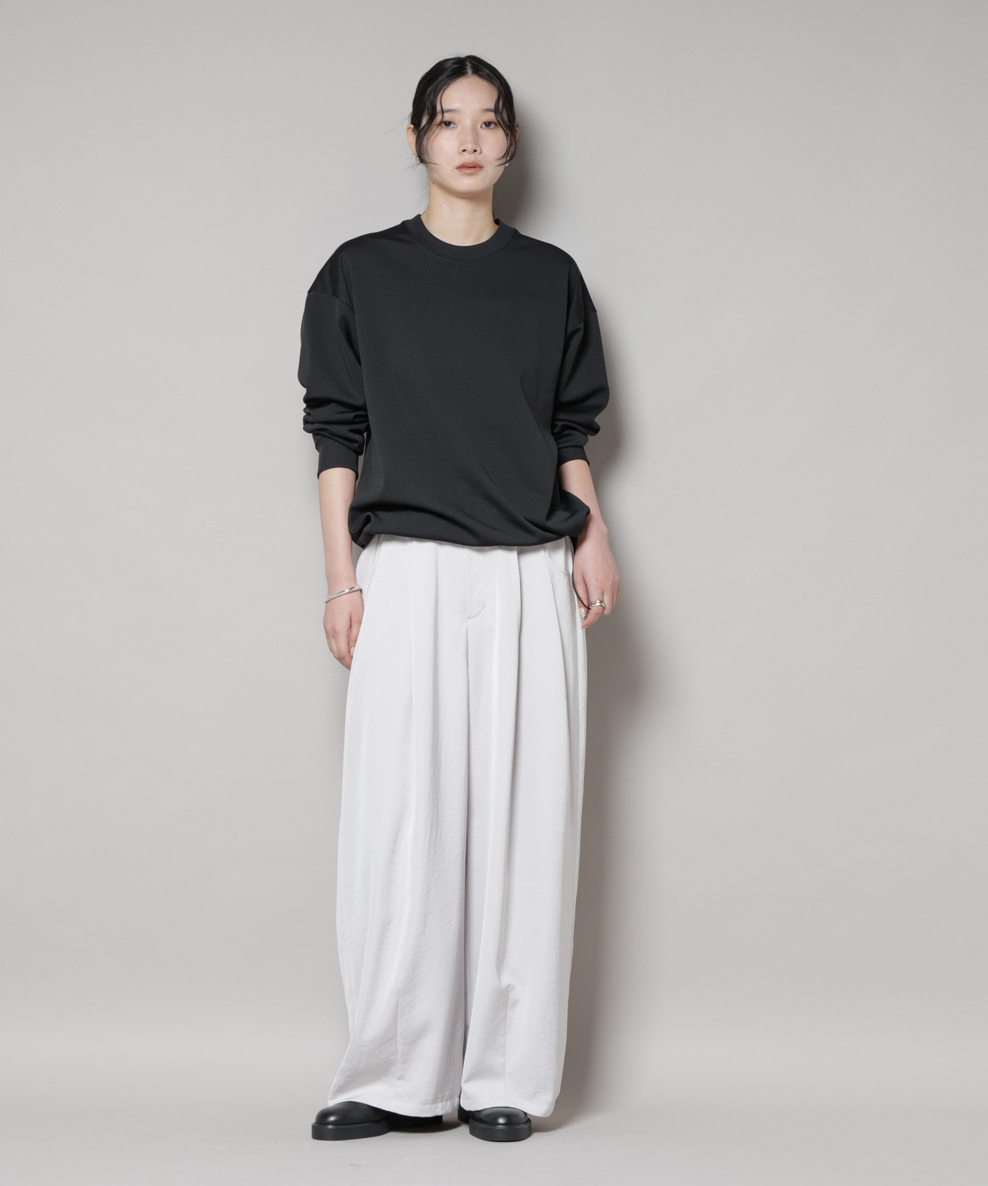 nano･universe「「MC」coveross(R)フリースボンディングクルーネック(セットアップ可)」|Tシャツ・カットソー|