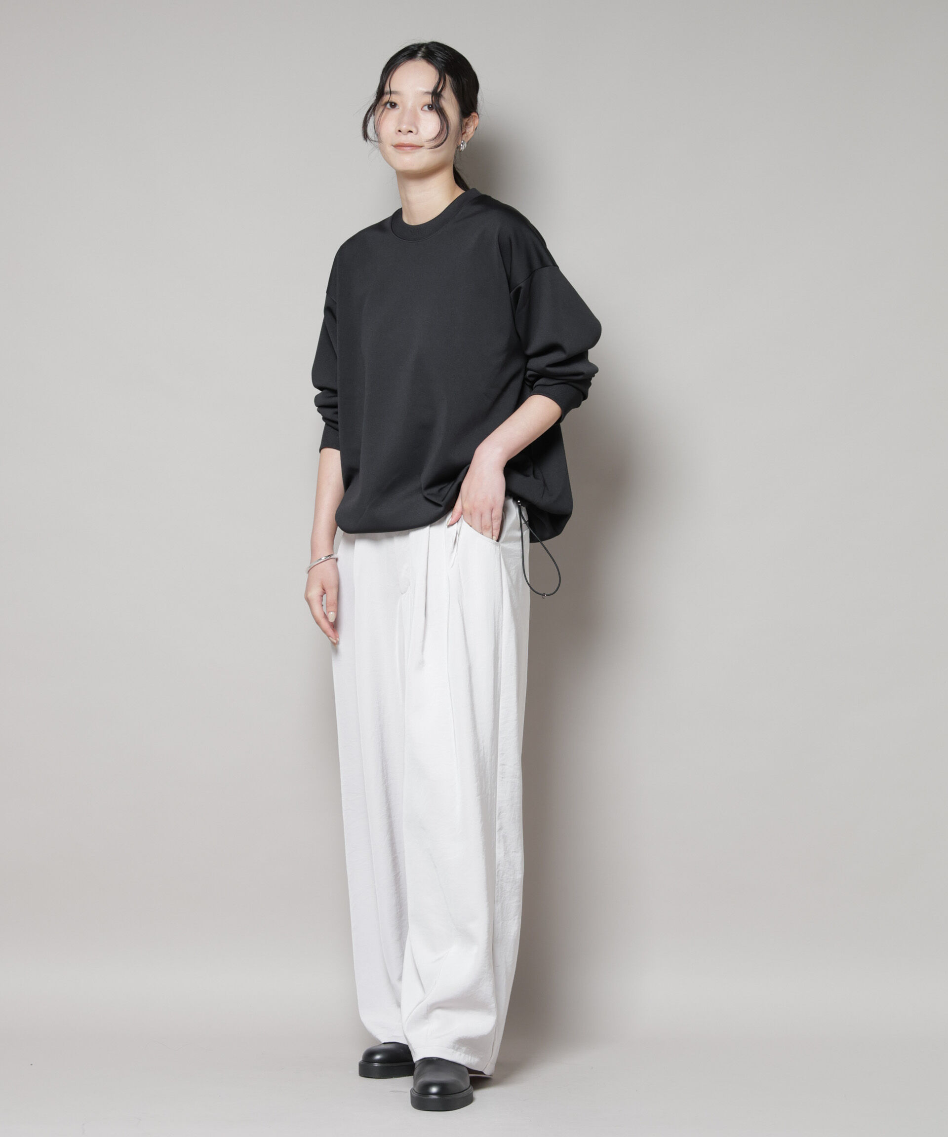 nano･universe「「MC」coveross(R)フリースボンディングクルーネック(セットアップ可)」|Tシャツ・カットソー|