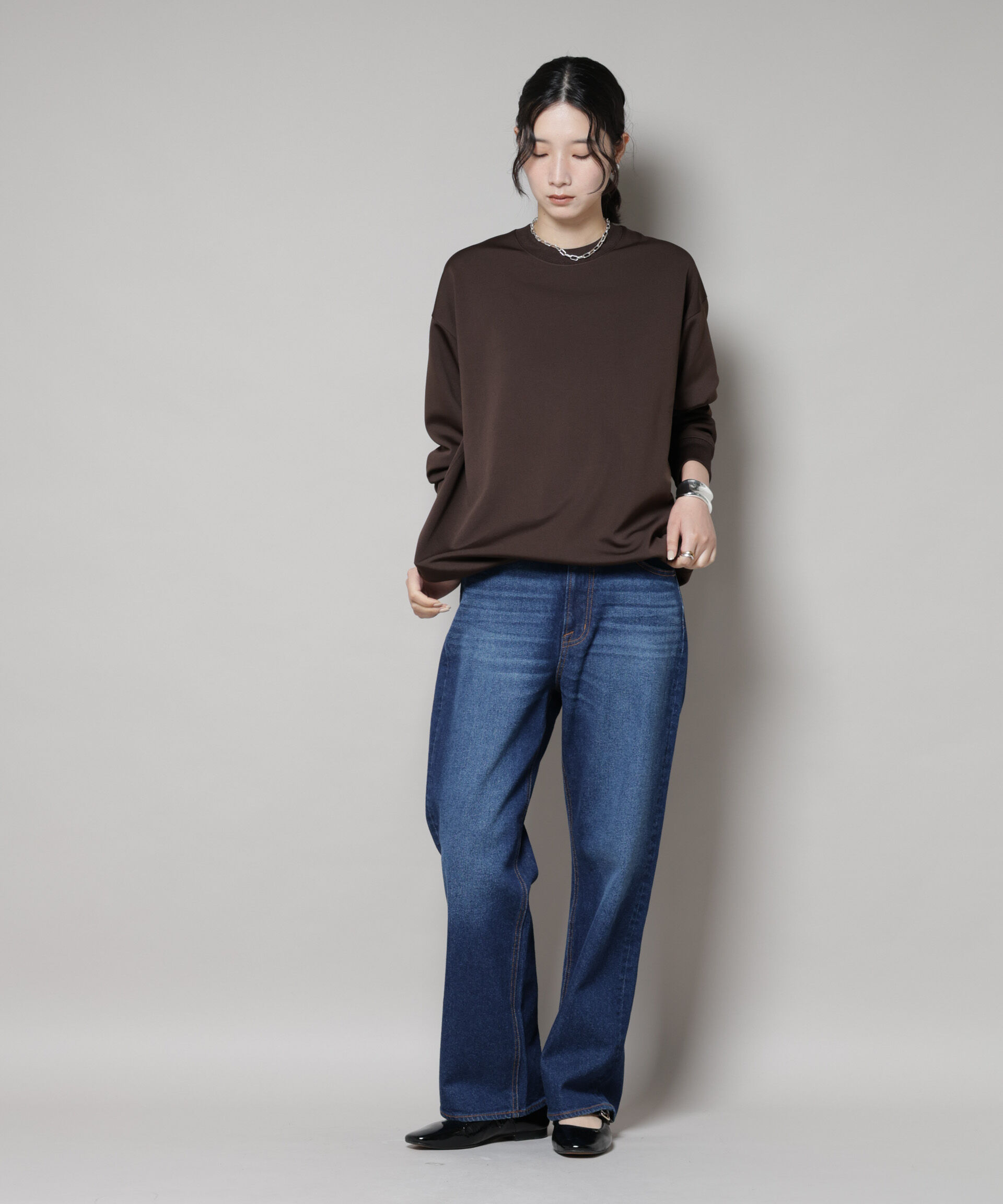 nano･universe「「MC」coveross(R)フリースボンディングクルーネック(セットアップ可)」|Tシャツ・カットソー|