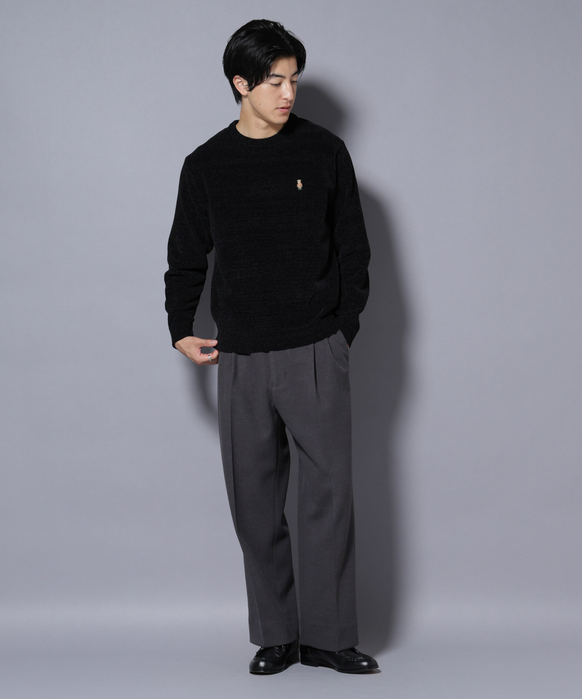 nano･universe「ナノベアモールニットクルーネック 2」|ニット・セーター|