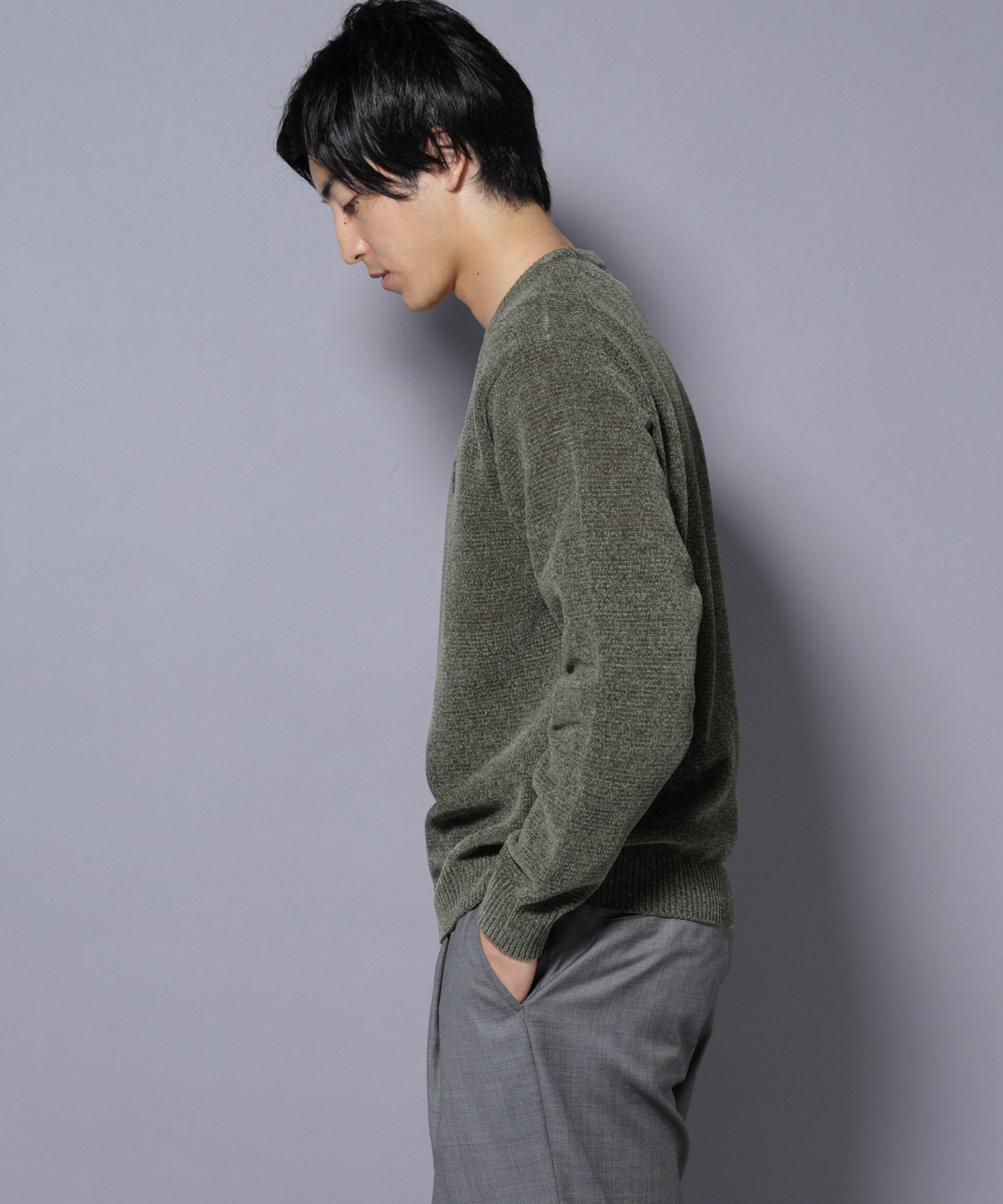 nano･universe「ナノベアモールニットクルーネック 2」|ニット・セーター|