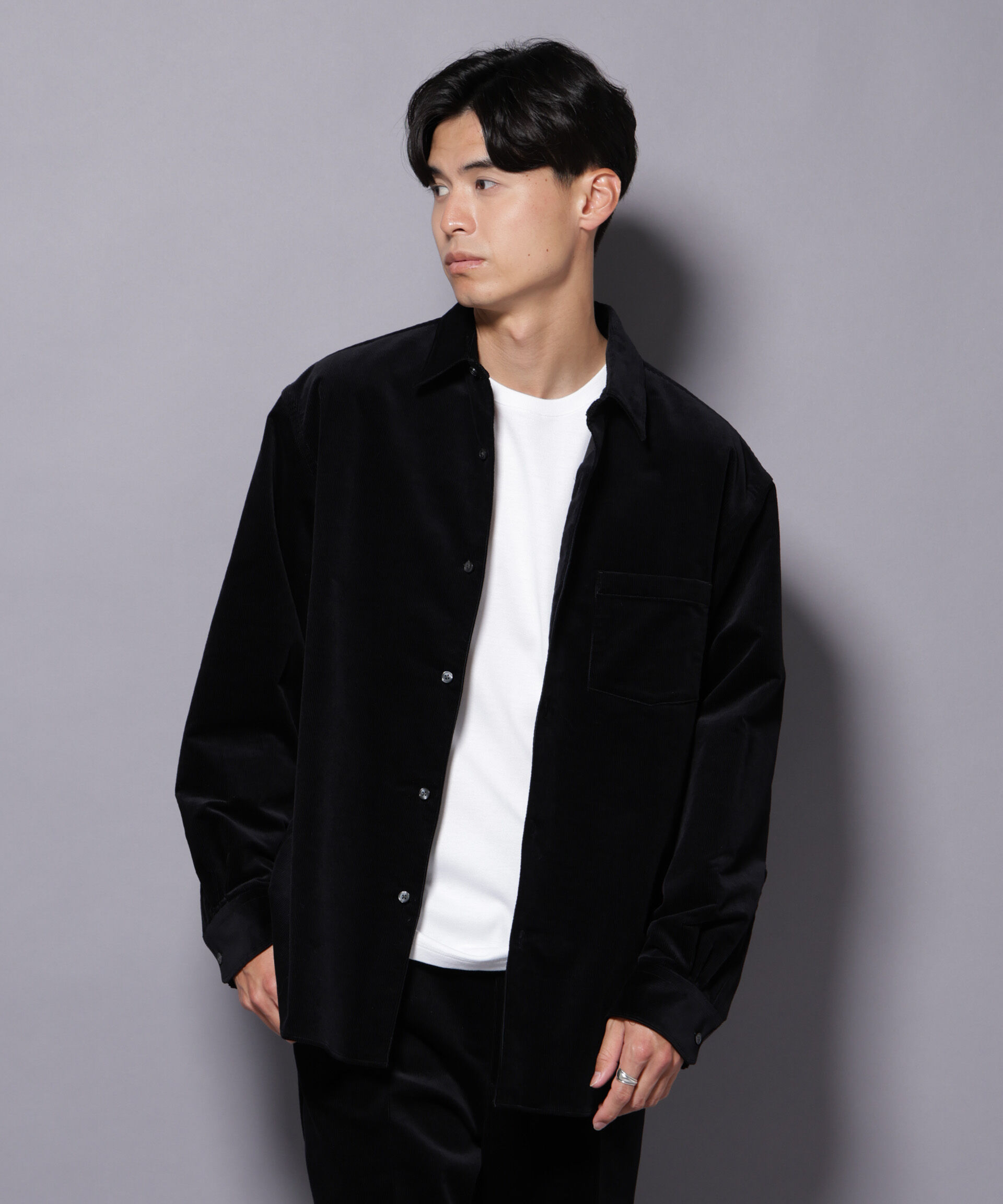 nano･universe「AIRコーデュロイ レギュラーカラーシャツ/STRETCH」|シャツ・ブラウス|