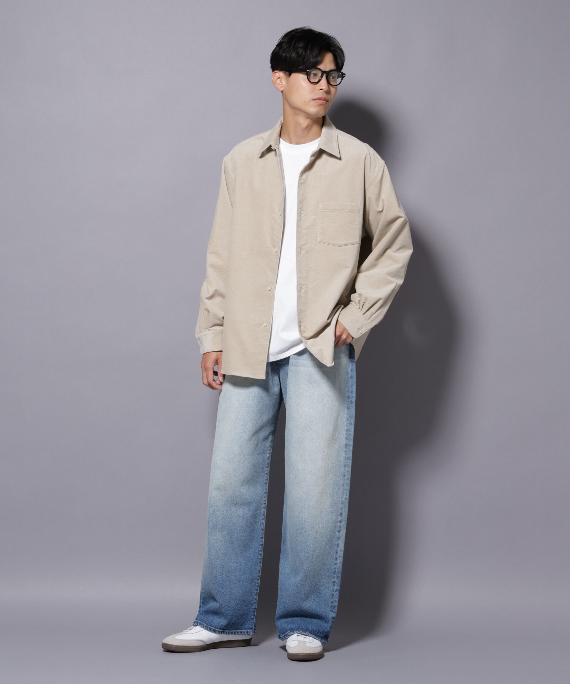 nano･universe「AIRコーデュロイ レギュラーカラーシャツ/STRETCH」|シャツ・ブラウス|