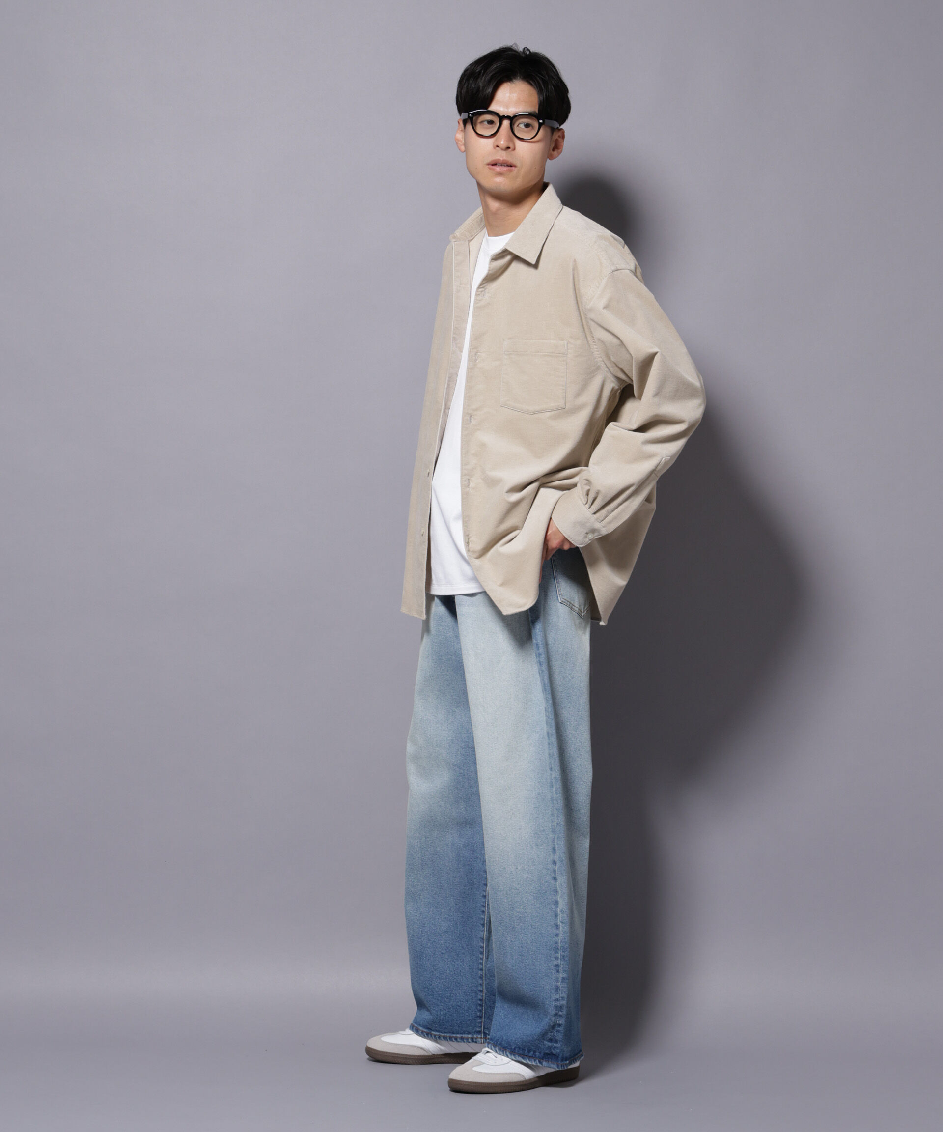 nano･universe「AIRコーデュロイ レギュラーカラーシャツ/STRETCH」|シャツ・ブラウス|