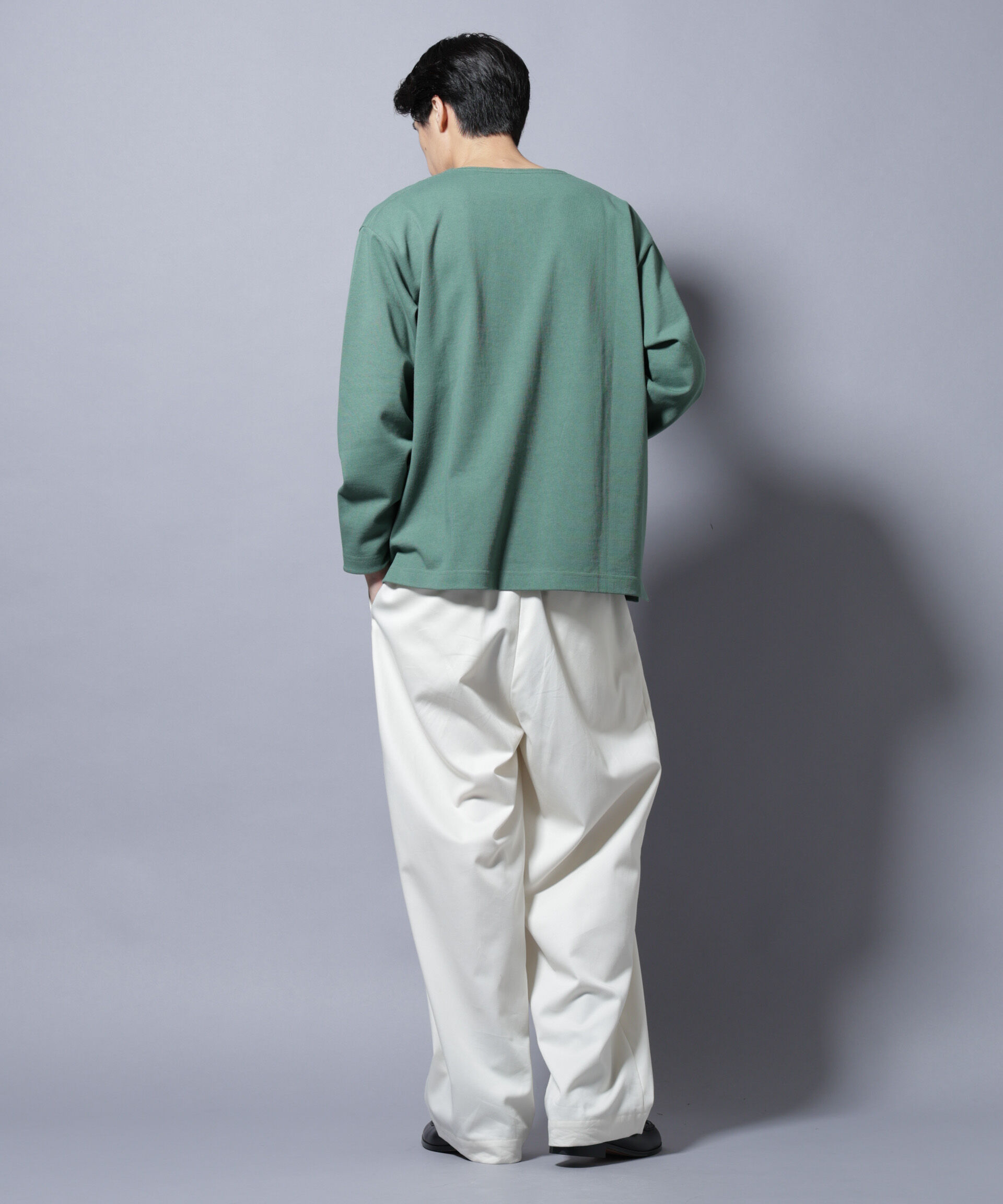 nano･universe「天竺ヘビーコットンボートネックＴシャツ 長袖」|Tシャツ・カットソー|