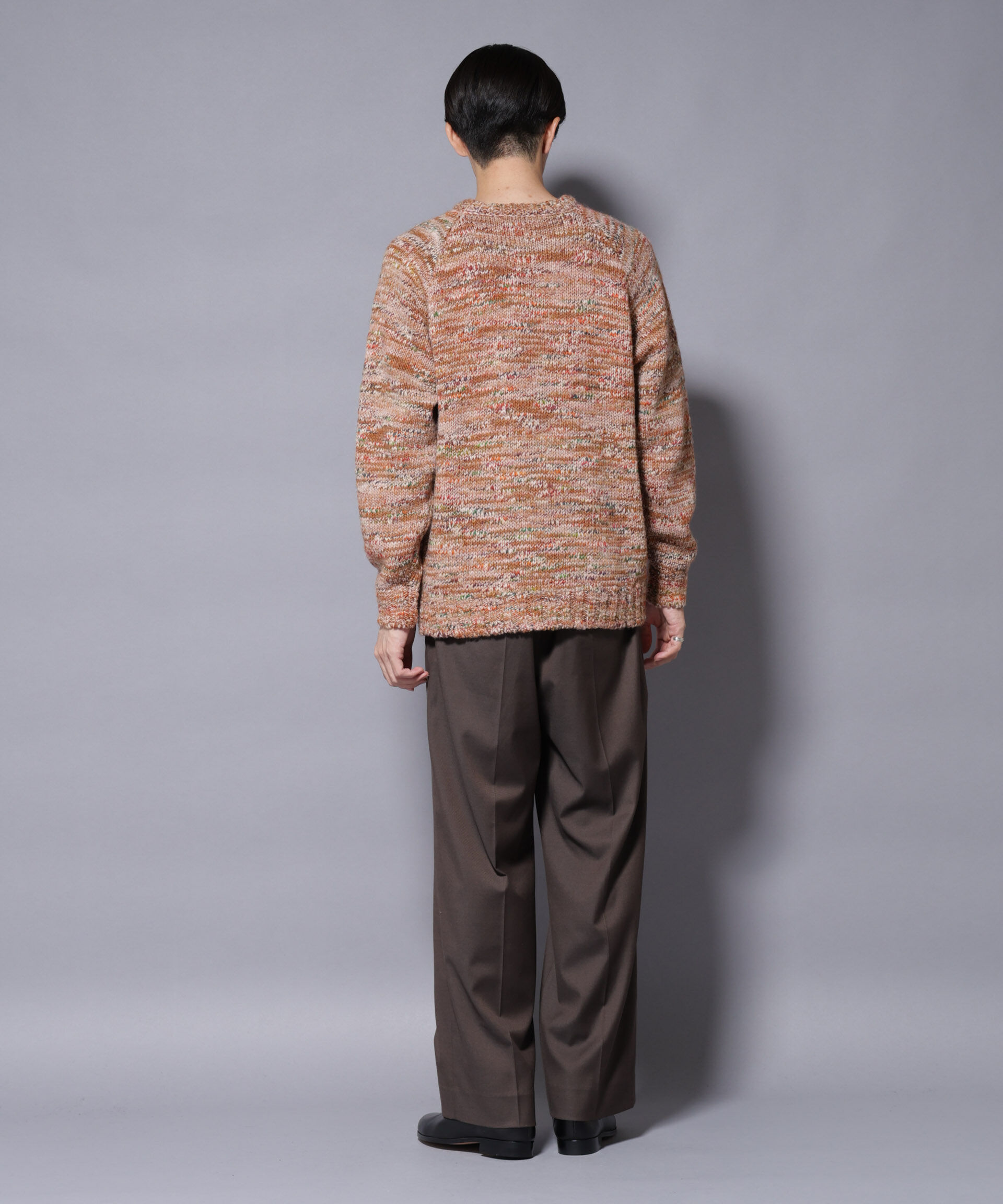 nano･universe「｢COFIL｣ PAVONE HOLIDAY メランジクルーネックニット」|ニット・セーター|