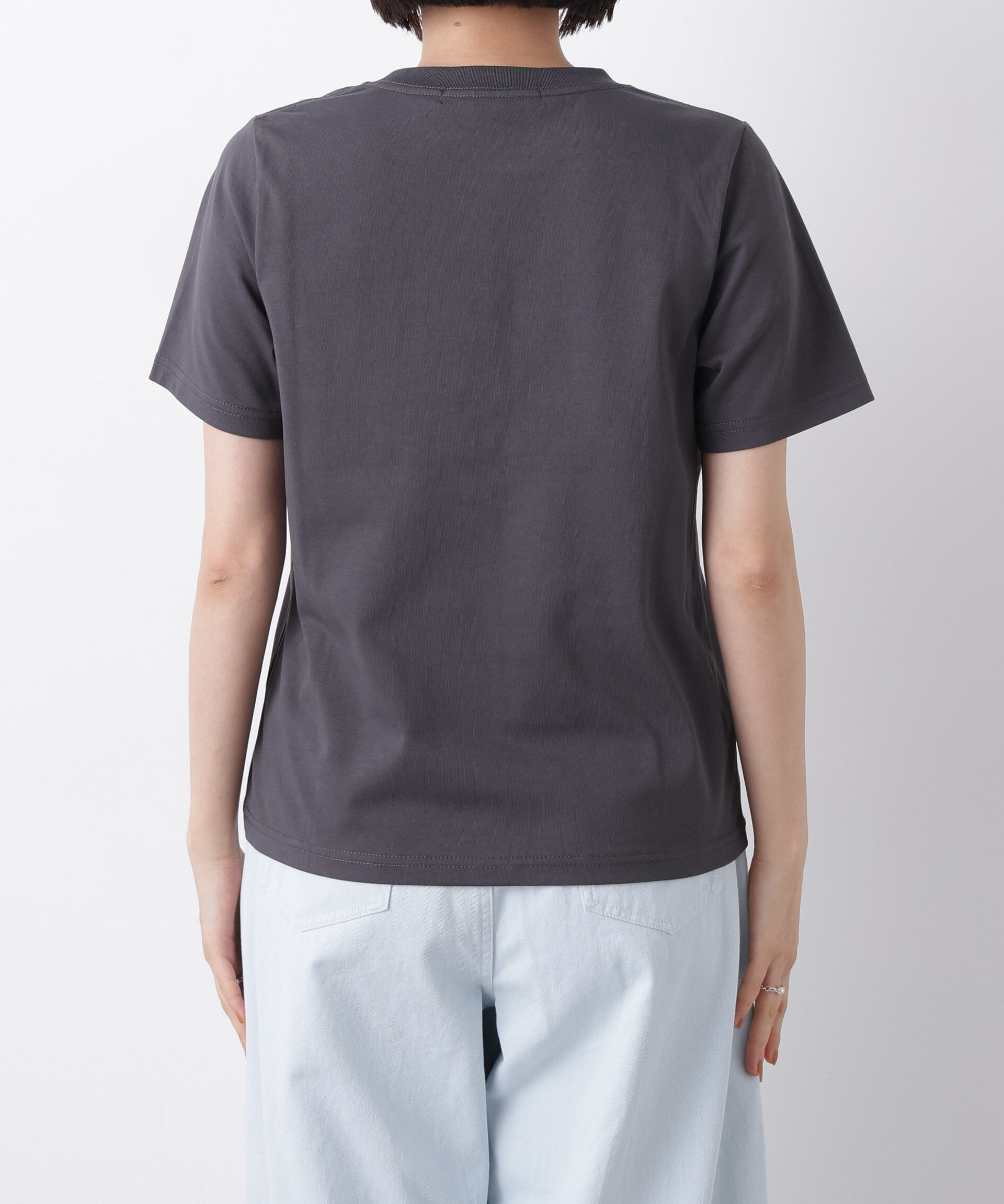 nano･universe「接触冷感&紫外線防止機能 ロゴプリントTシャツ」|Tシャツ・カットソー|