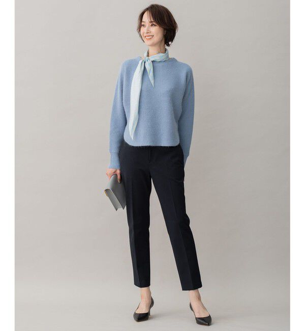 自由区「【XSサイズ～/洗える】TRギャバ テーパードパンツ」|その他|ネイビー系