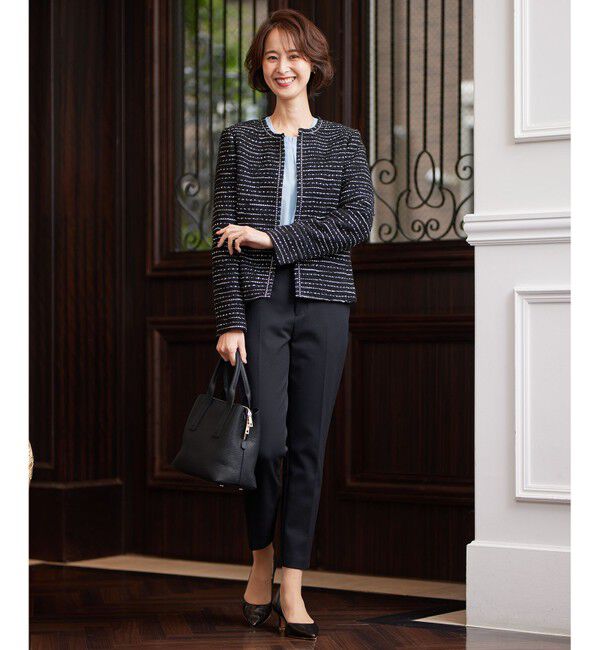 自由区「【XSサイズ～/洗える】TRギャバ テーパードパンツ」|その他|