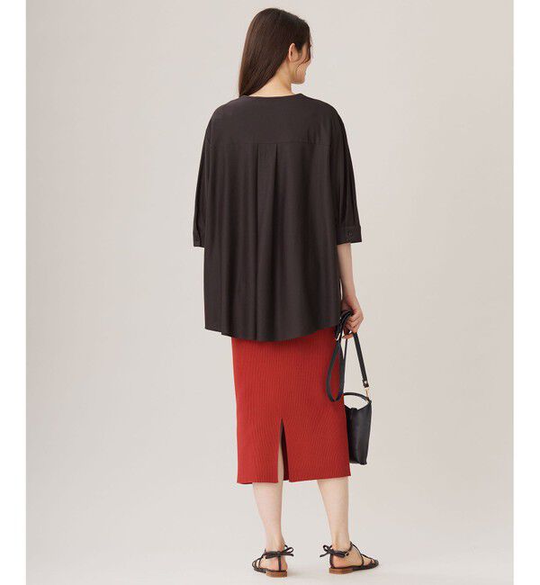 自由区「【カタログ掲載・洗える】リヨセルコットンツイル ブラウス」|シャツ・ブラウス|