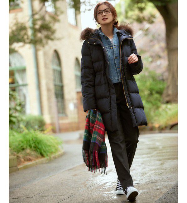 23区「カシミヤ チェック柄 ストール」|ストール|