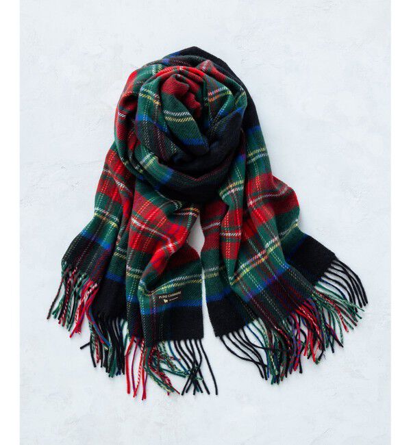 23区「カシミヤ チェック柄 ストール」|ストール|