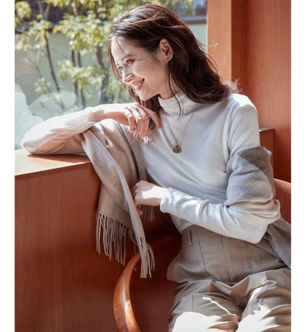 23区「カシミヤ チェック柄 ストール」|ストール|