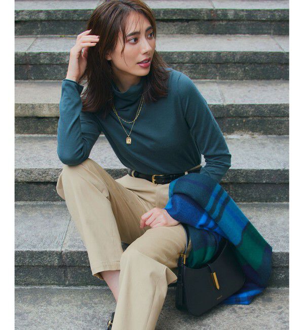 23区「カシミヤ チェック柄 ストール」|ストール|