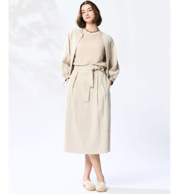 23区「【洗える】ピュアリネン ニット ベスト」|ニット・セーター|