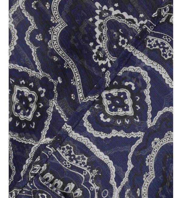 23区「【洗える】オーナメントプリント ブラウス」|シャツ・ブラウス|