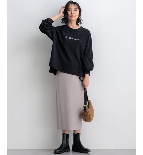 23区「【洗える】ライトコットンテリー ロゴ カットソー」|Tシャツ・カットソー|