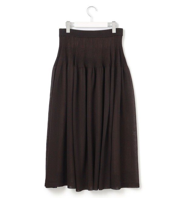 23区「【洗える】シャイニーシアーニット フレア スカート」|スカート|