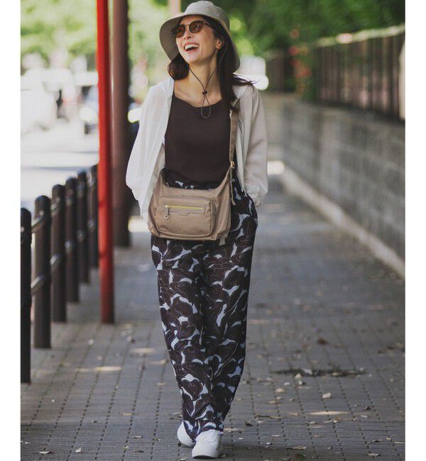 23区「【洗える】Ratti フラワーアートプリント ワイド パンツ」|その他|