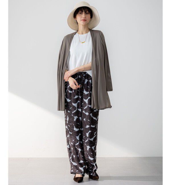 23区「【洗える】Ratti フラワーアートプリント ワイド パンツ」|その他|