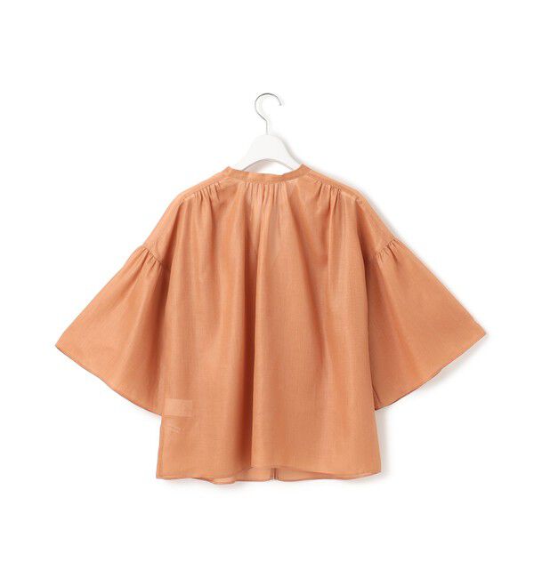 23区「【洗える】ソフトシアーフィルム ギャザー ブラウス」|シャツ・ブラウス|