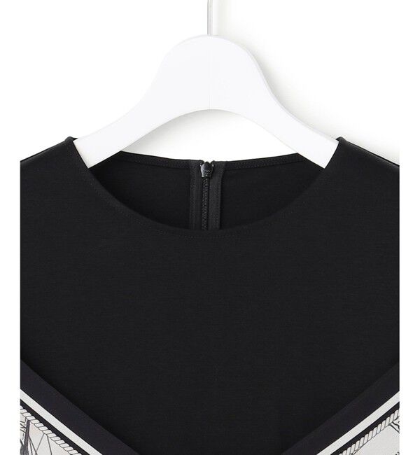 23区「スカーフコンビジャージー カットソー」|Tシャツ・カットソー|