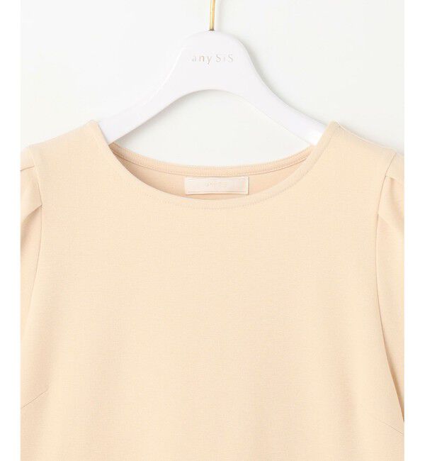 ANY SIS「【洗える】コンビネーションペプラム チュニック」|Tシャツ・カットソー|