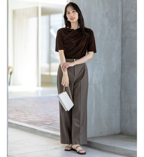 ANY SIS「ウーステッドエステル ワイドパンツ」|その他|