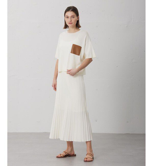 BEIGE,「【上代変更 WEBOFF本部移送済み】 NADIA / ニットTシャツ」|ニット・セーター|