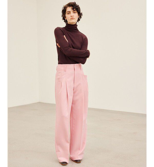 BEIGE,「【洗える】FORD / ハイネックトップス」|Tシャツ・カットソー|