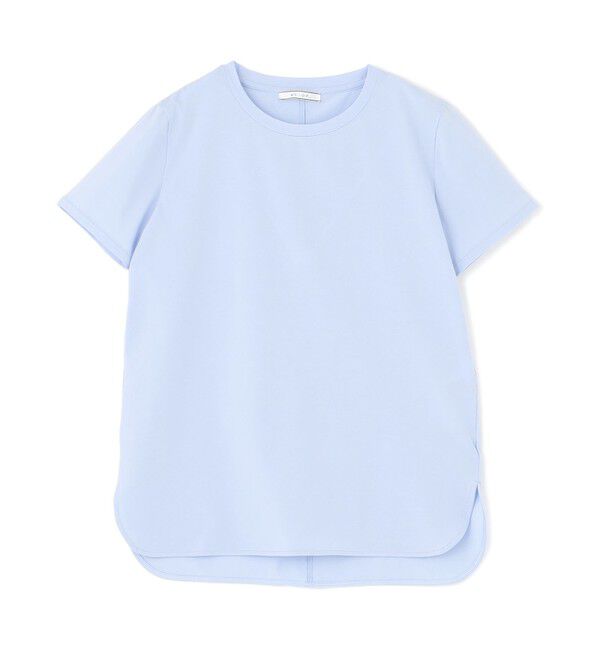 BEIGE,「BROIS / コットンストレッチシャツテールTシャツ」|Tシャツ・カットソー|